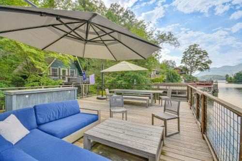 Sunset Cove House | Waterfront Lake Lure A-Frame w/Dock & Scenic Deck