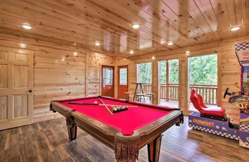 Sevierville Ski Chalet | A Lasting Impression 6BR Cabin - Private Indoor Pool - Entertainment Galore Game Room