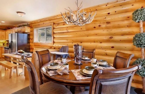 Castle Glen Estates House | Black Bear Castle, Luxe Log Cabin, Spa, Games. EV