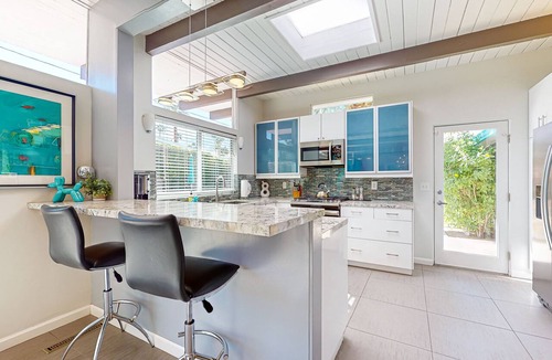 Twin Palms House | Classic mid-century retreat w/private outdoor pool, pool spa, firepit, gas grill