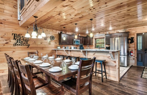 Pigeon Forge Cabin | Million Dollar Mountain Views, Heated Indoor Pool, Private Theater Room, Hot Tub