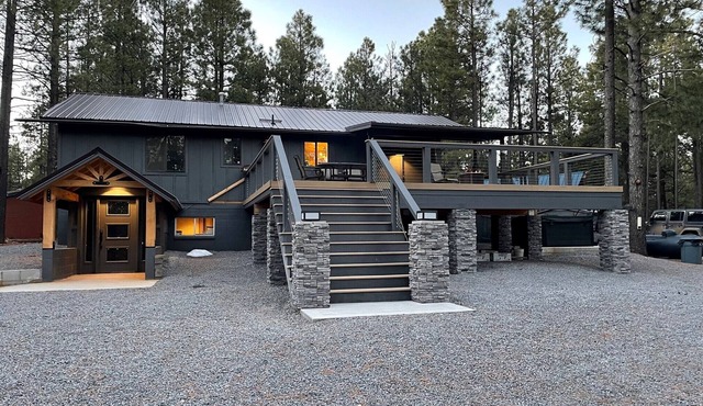 Modern, Rustic Cabin in the Pines